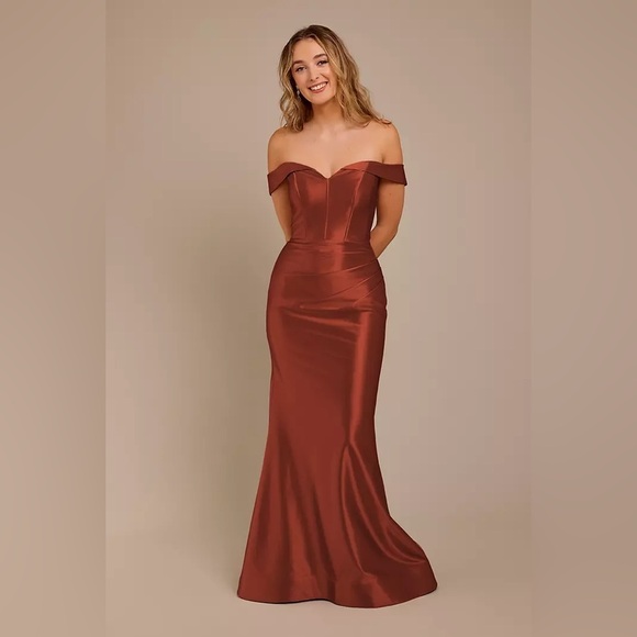 Orange bridesmaids dress - Picture 1 of 5